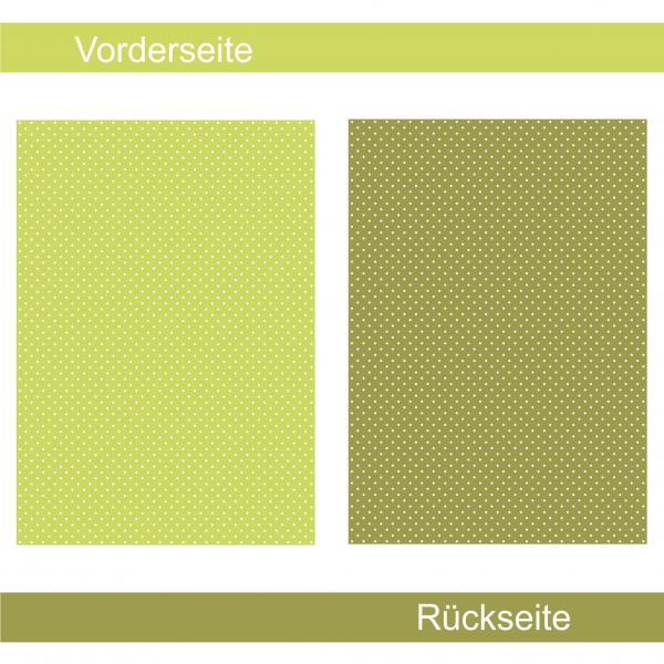 Getupft grün - Designpapier